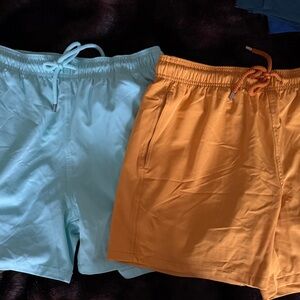 Capelle XL Swim Shorts oneBlue and one Orange Swim Shorts